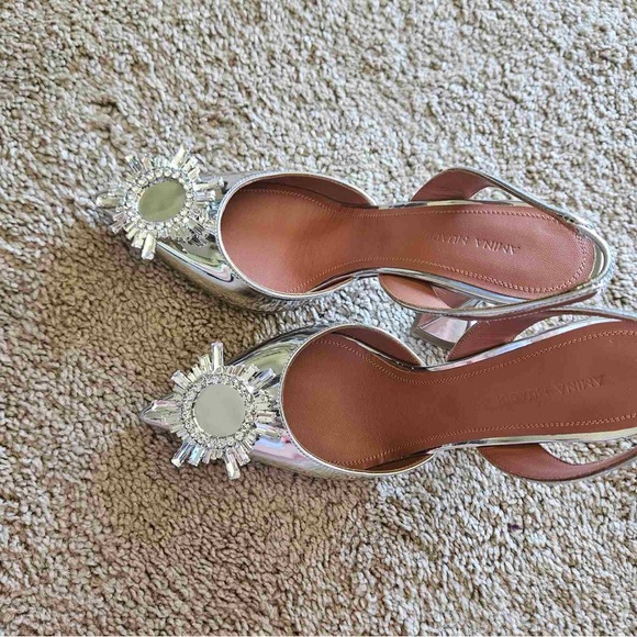 COPY - Amina Muaddi Begum Pointed Toe Slingback Pump - Picture 7 of 14